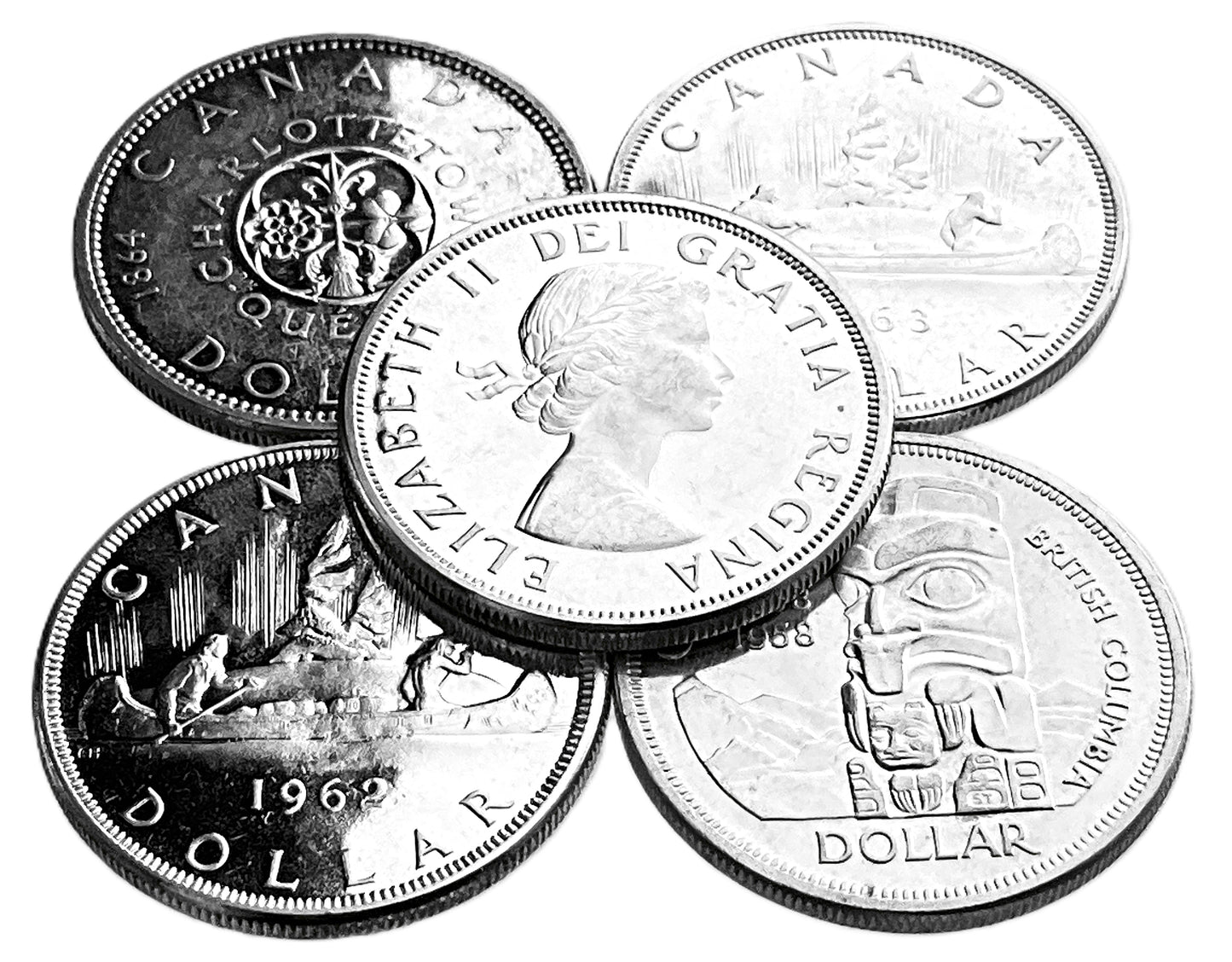 3 ozt Canada Young Queen Voyageur Silver $1