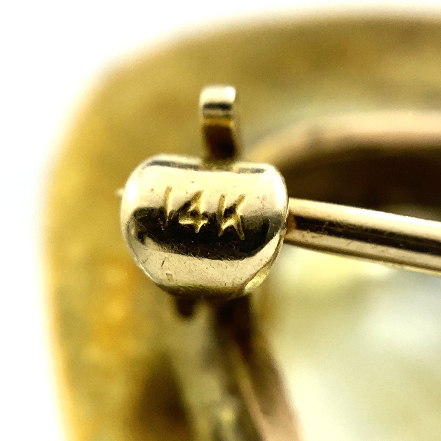 14K Yellow Gold Natural Heart Shape Yelleo Citrine Solitaire Pin Brooch AU380