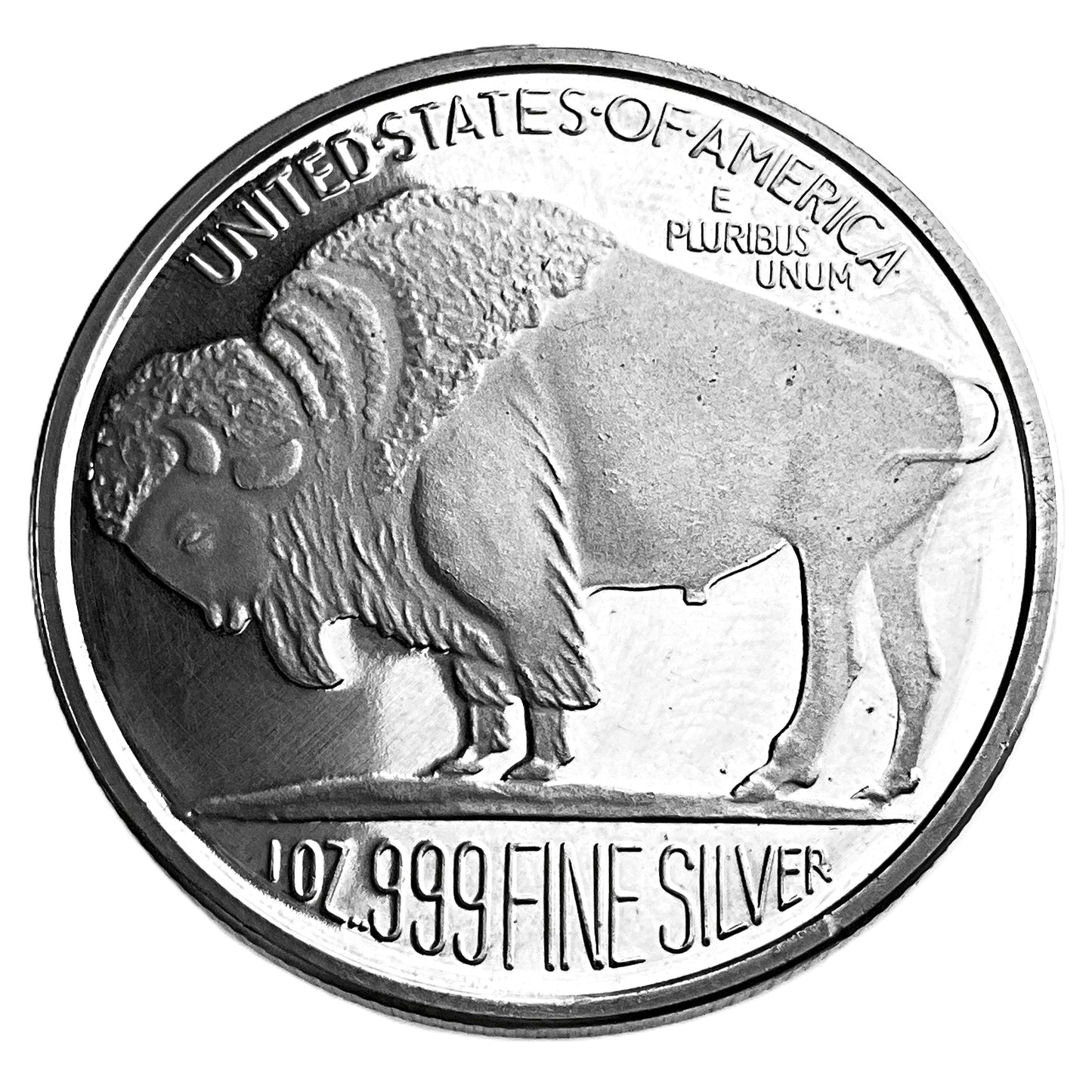 1 ozt Indian Buffalo 999 SilverTowne Round