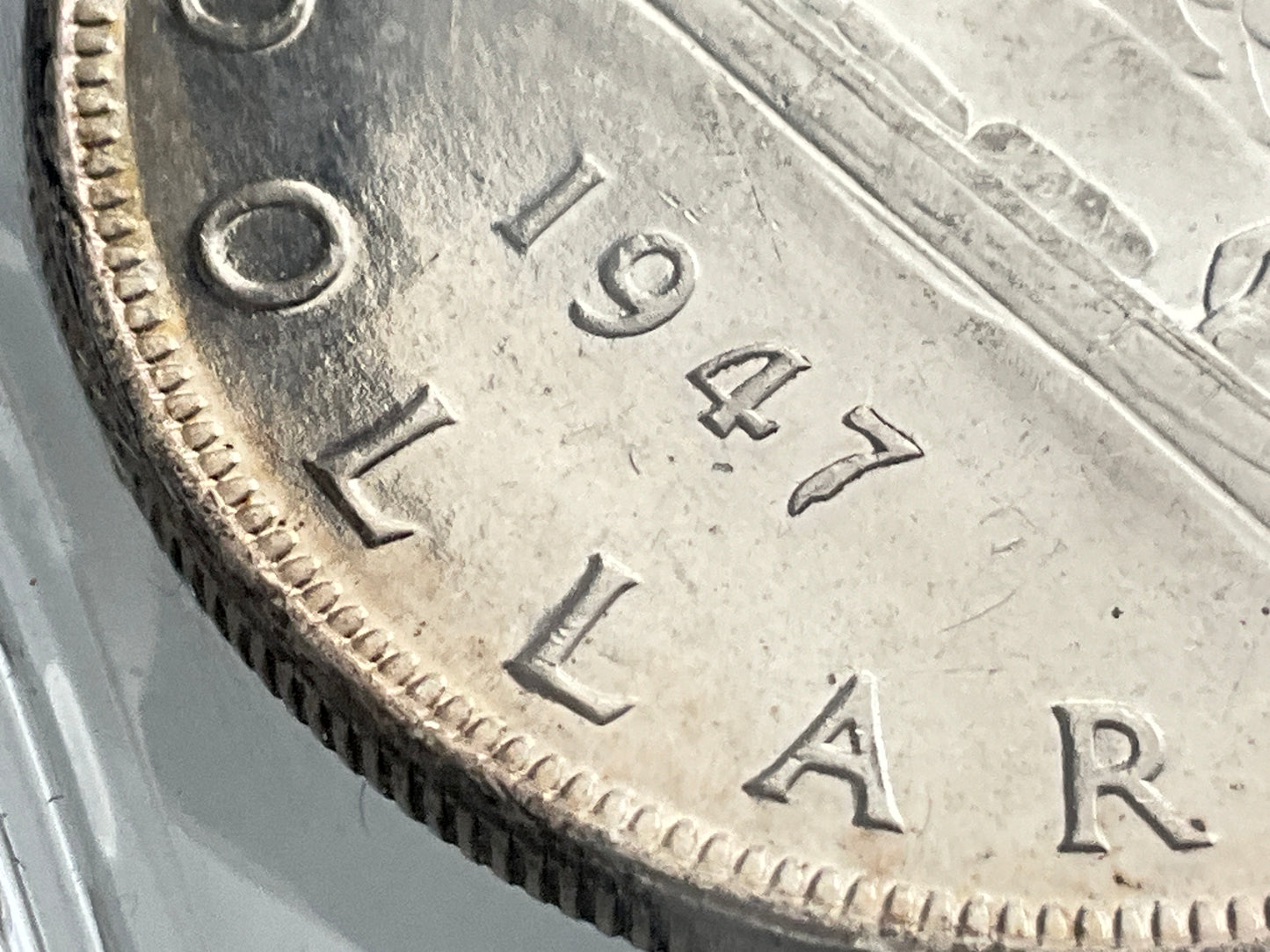 600 ozt 1947 Pointed 7 Quadruple HP MS-63