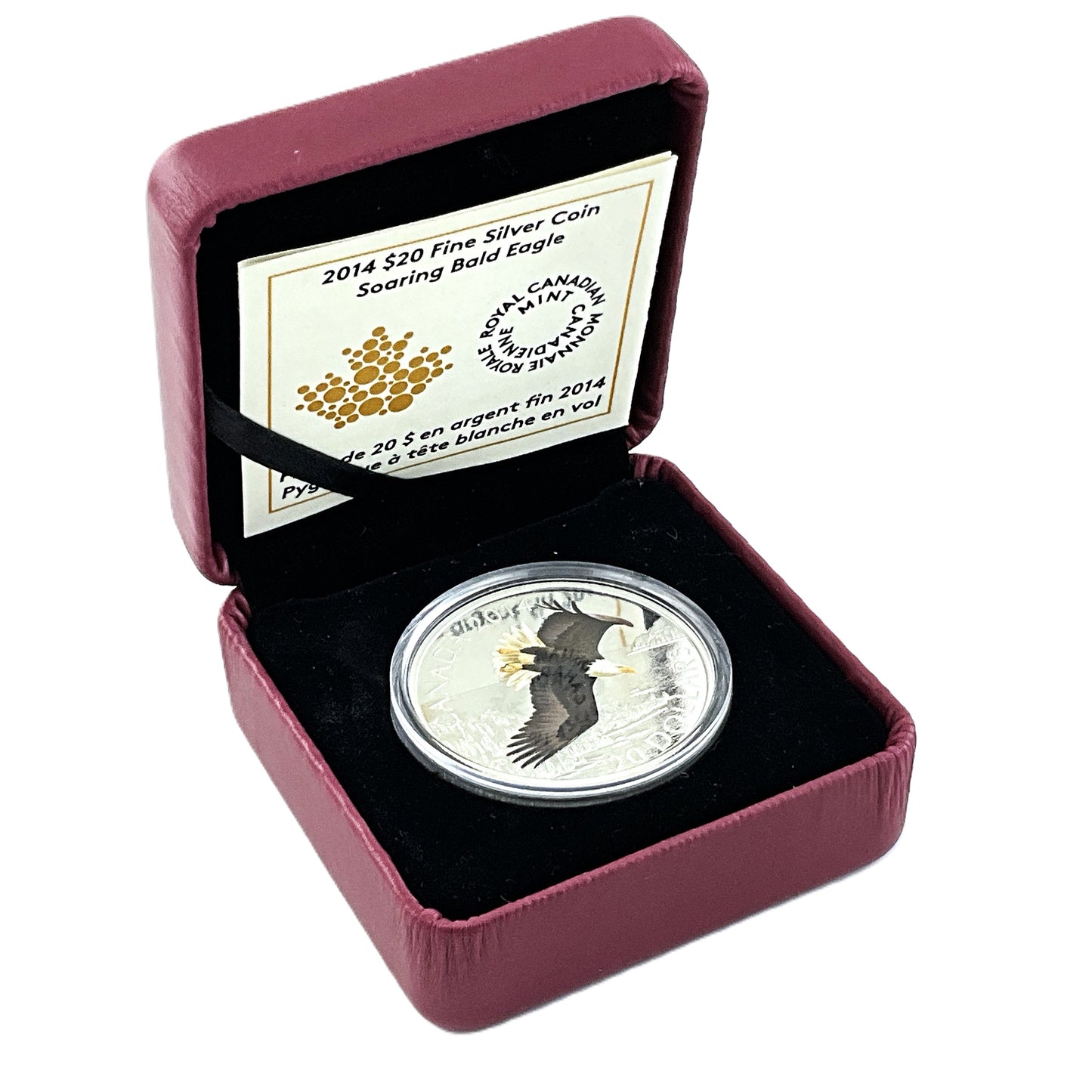 1.01 ozt Soaring Bald Eagle 9999 Silver $20