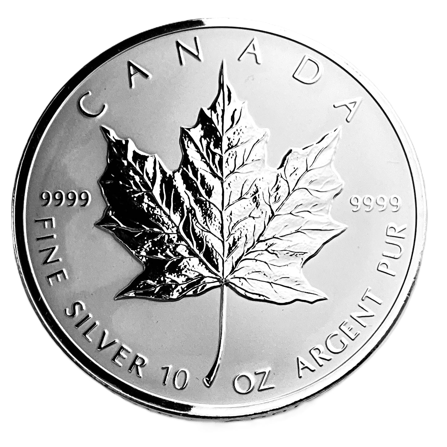 10 ozt Maple Leaf 9999 Silver $50 Coin