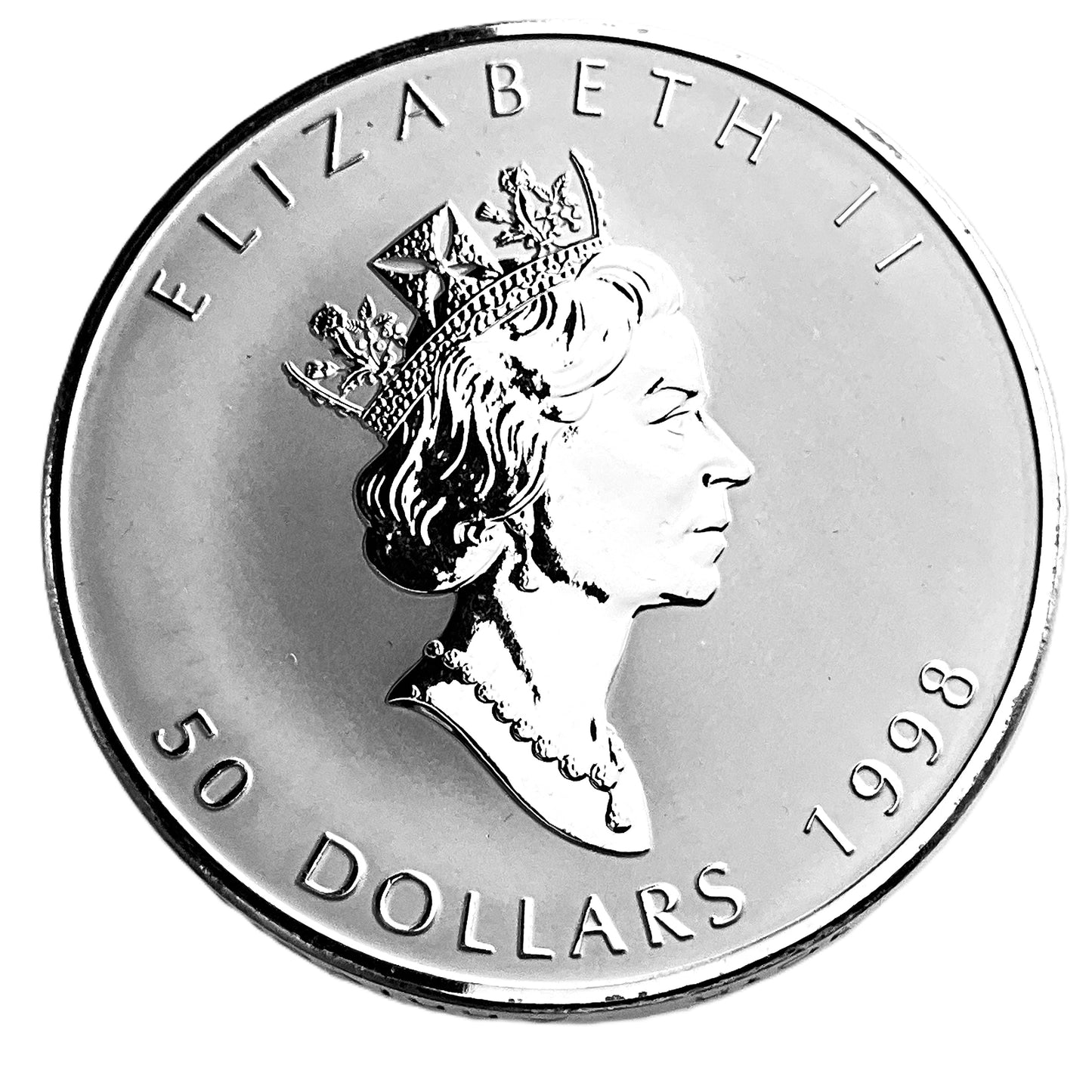 10 ozt Maple Leaf 9999 Silver $50 Coin