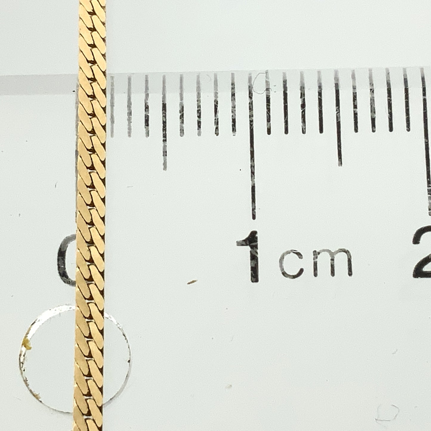 10K Yellow Gold Herringbone Long 24in x 1.5mm Chain Necklace AU361