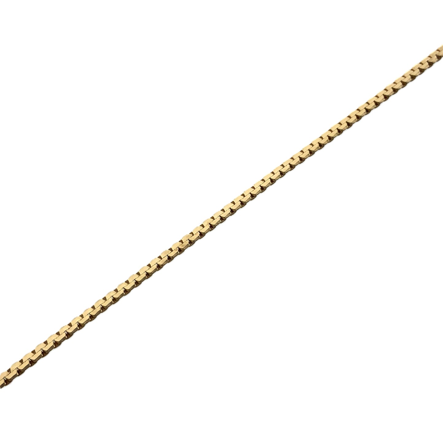 10K Yellow Gold Hollow Box Chain 18in x 1.5mm Chain Necklace AU364
