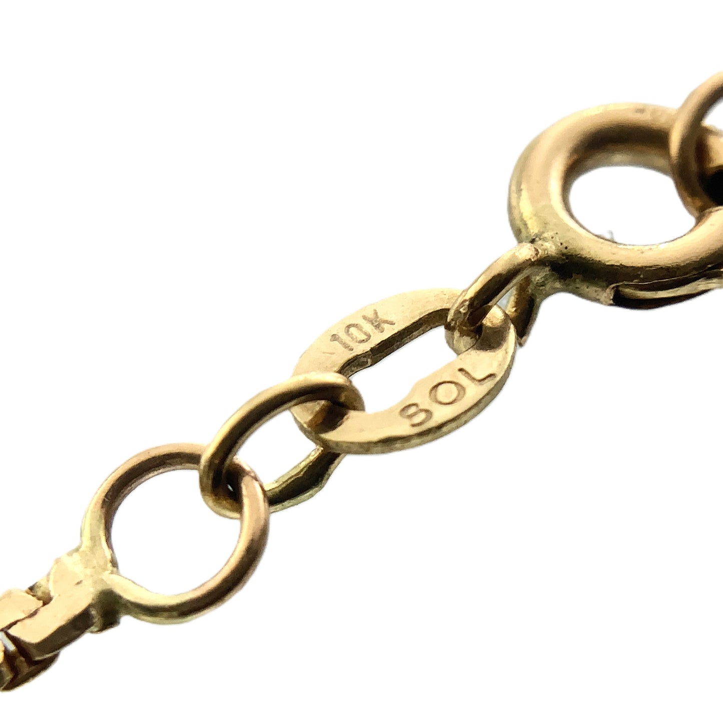 10K Yellow Gold Hollow Box Chain 18in x 1.5mm Chain Necklace AU364