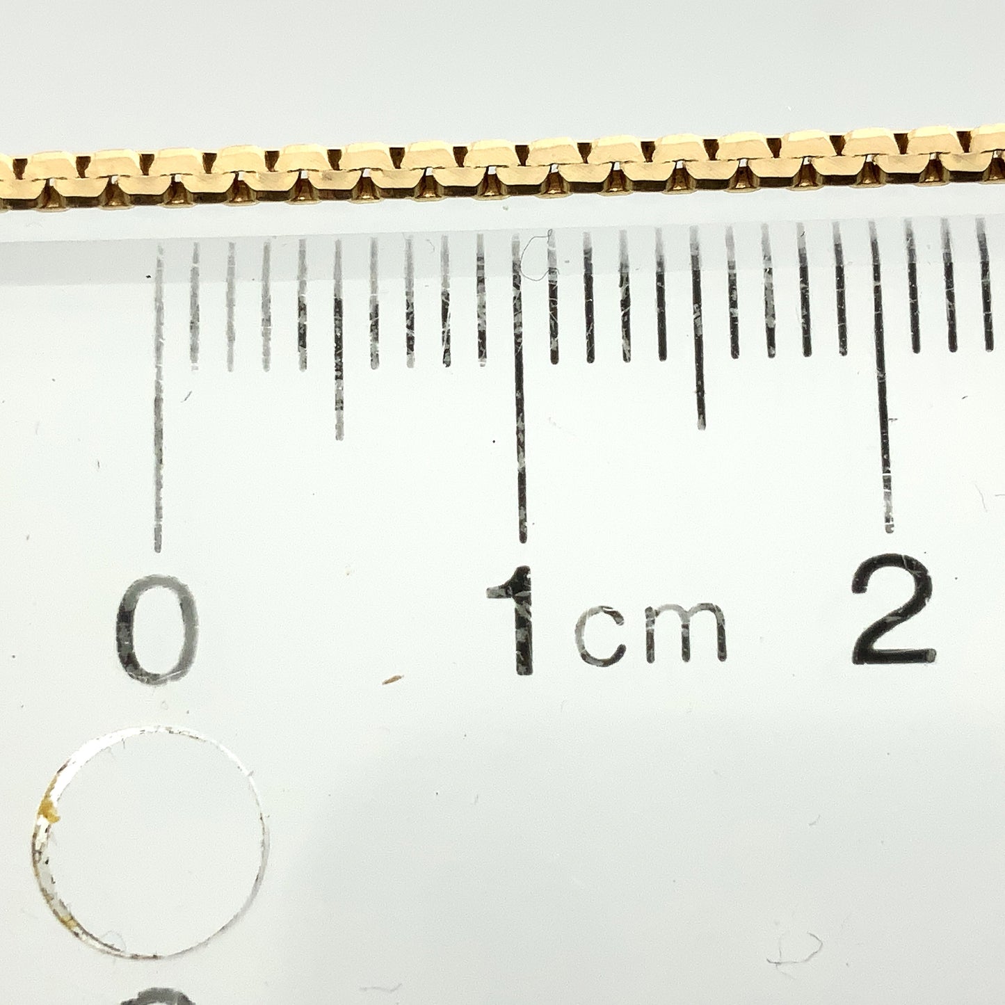 10K Yellow Gold Hollow Box Chain 18in x 1.5mm Chain Necklace AU364