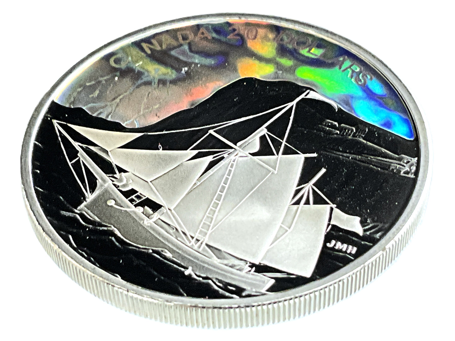 1.01 ozt Holographic Ketch 9999 Silver $20