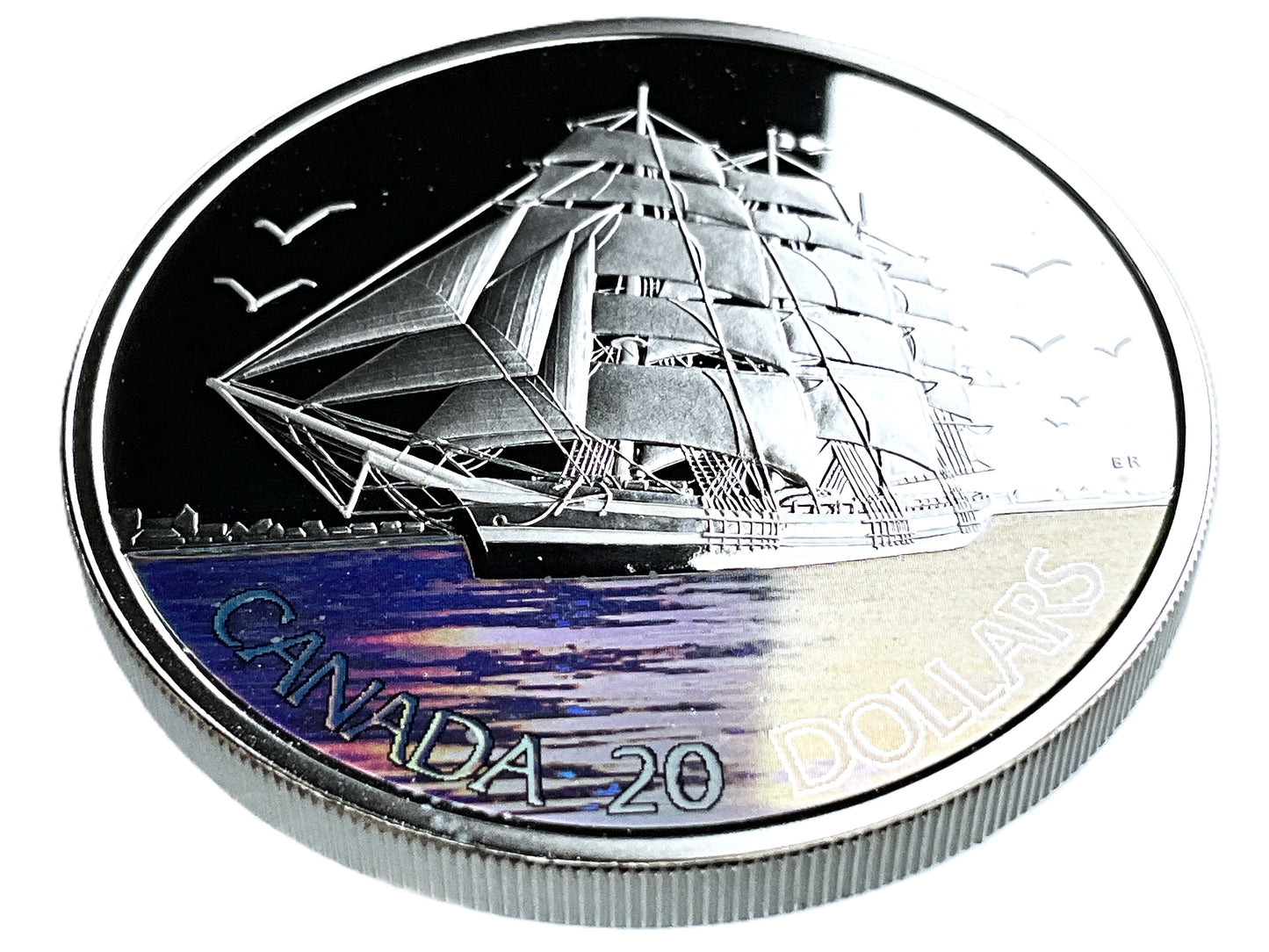 1.01 ozt Hologram Three-Masted Ship 9999 $20