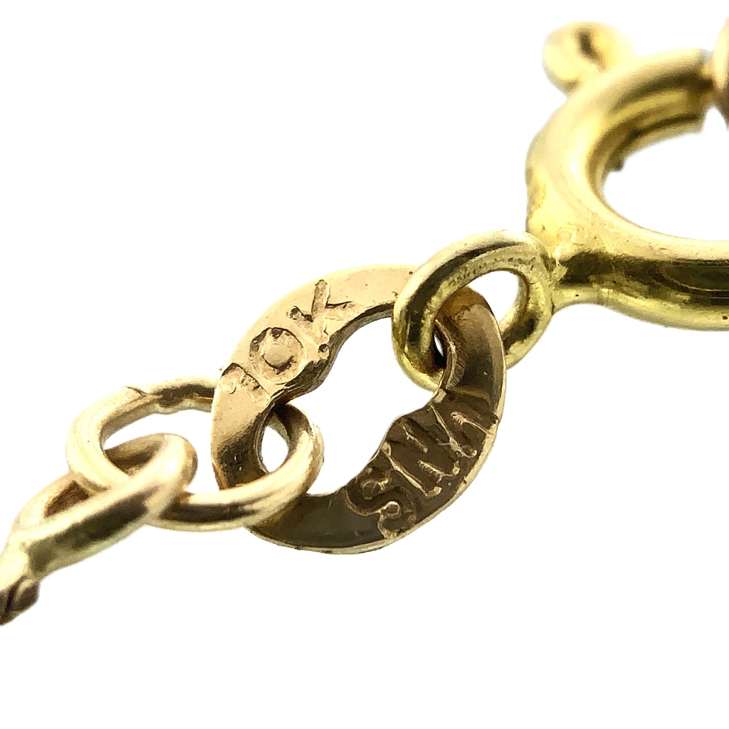 10K Yellow Gold Flat Curb Chain Link 16in x 1.5mm Necklace AU365