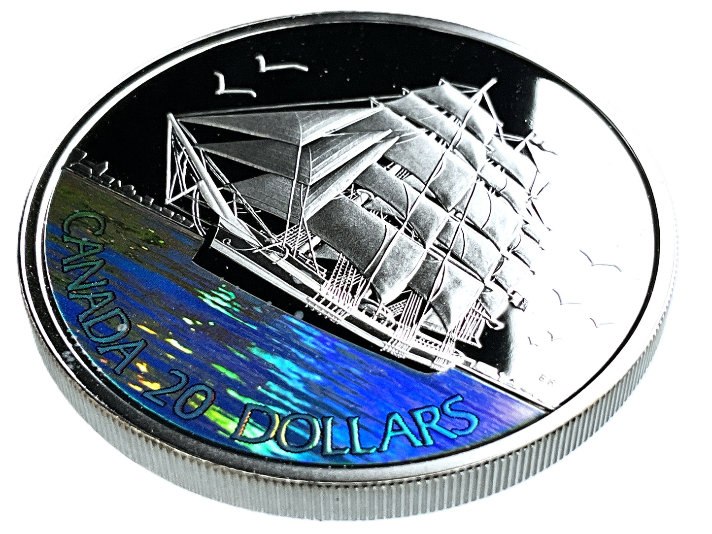1.01 ozt Hologram Three-Masted Ship 9999 $20