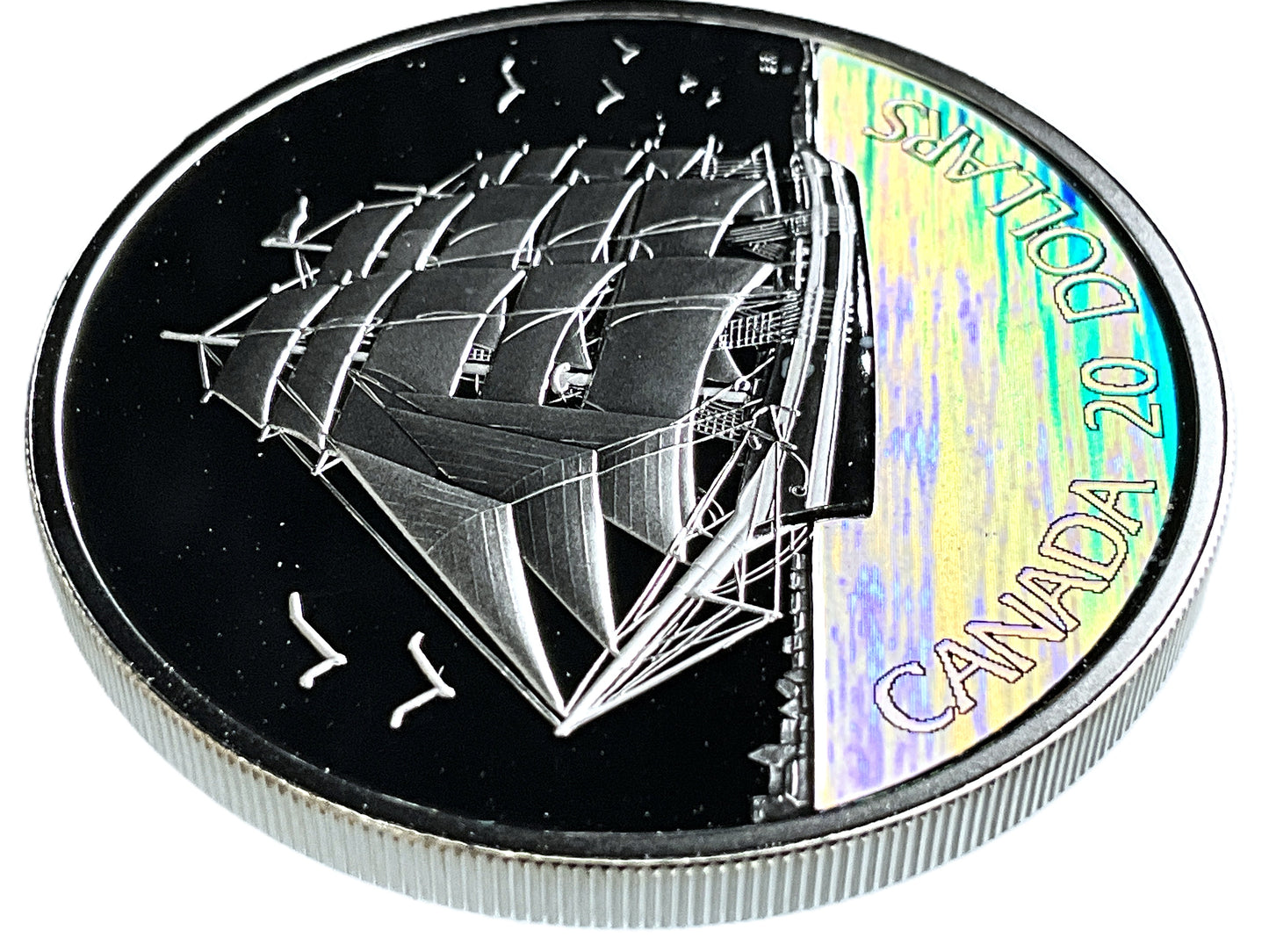 1.01 ozt Hologram Three-Masted Ship 9999 $20