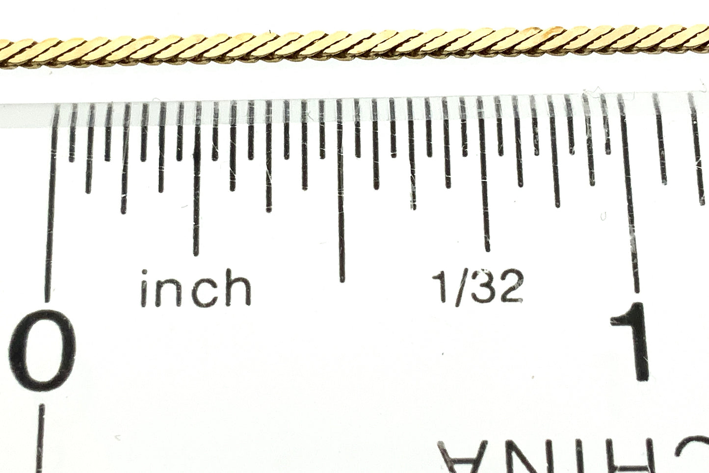 10K Yellow Gold Flat Snake Chain Link 16in x 1.2mm Necklace AU366