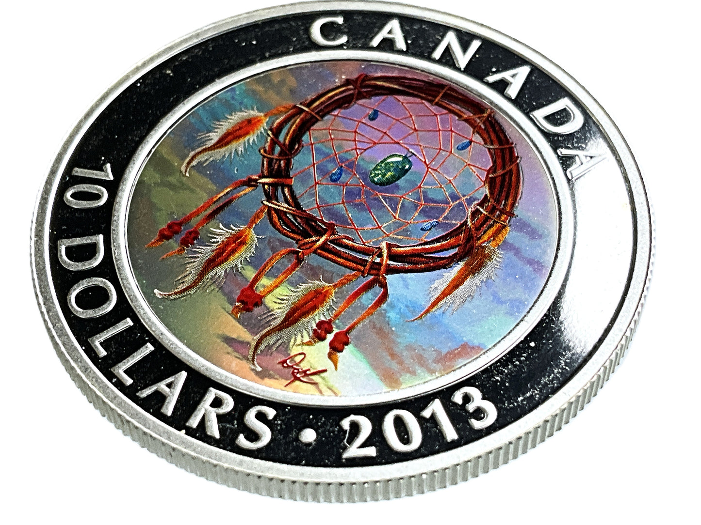 .510 ozt Dreamcatcher Holographic 9999 Silver $10