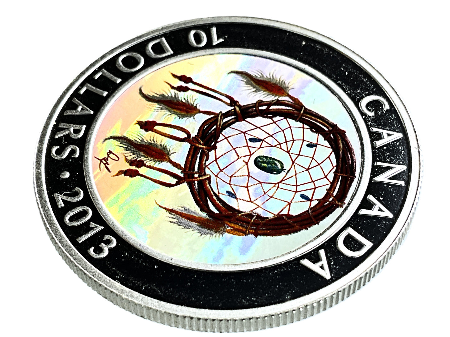 .510 ozt Dreamcatcher Holographic 9999 Silver $10