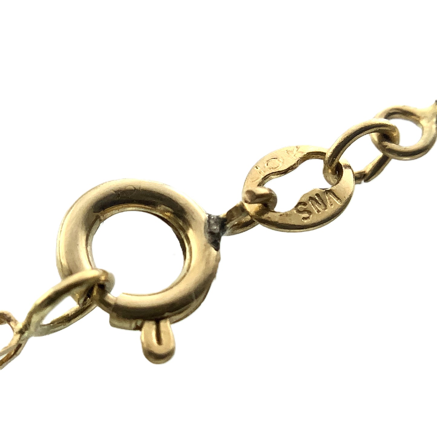 10K Yellow Gold Square Franco Link Chain 20in x 51mm Necklace AU367