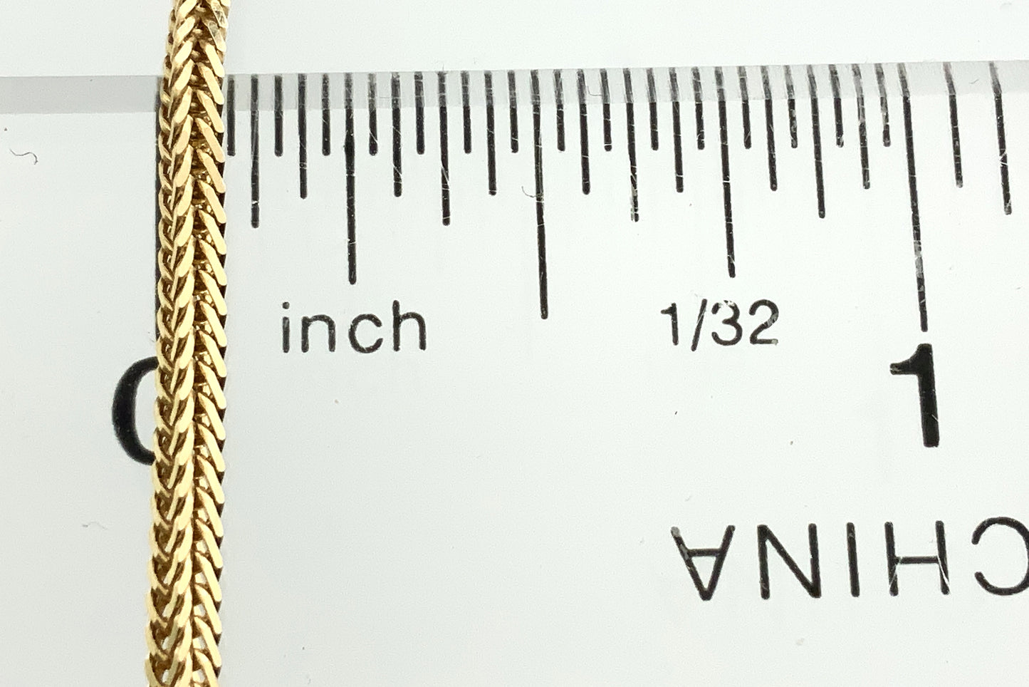 10K Yellow Gold Square Franco Link Chain 20in x 51mm Necklace AU367