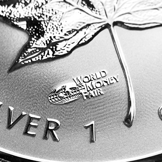 1 ozt Silver Maple World Money Fair Privy $5