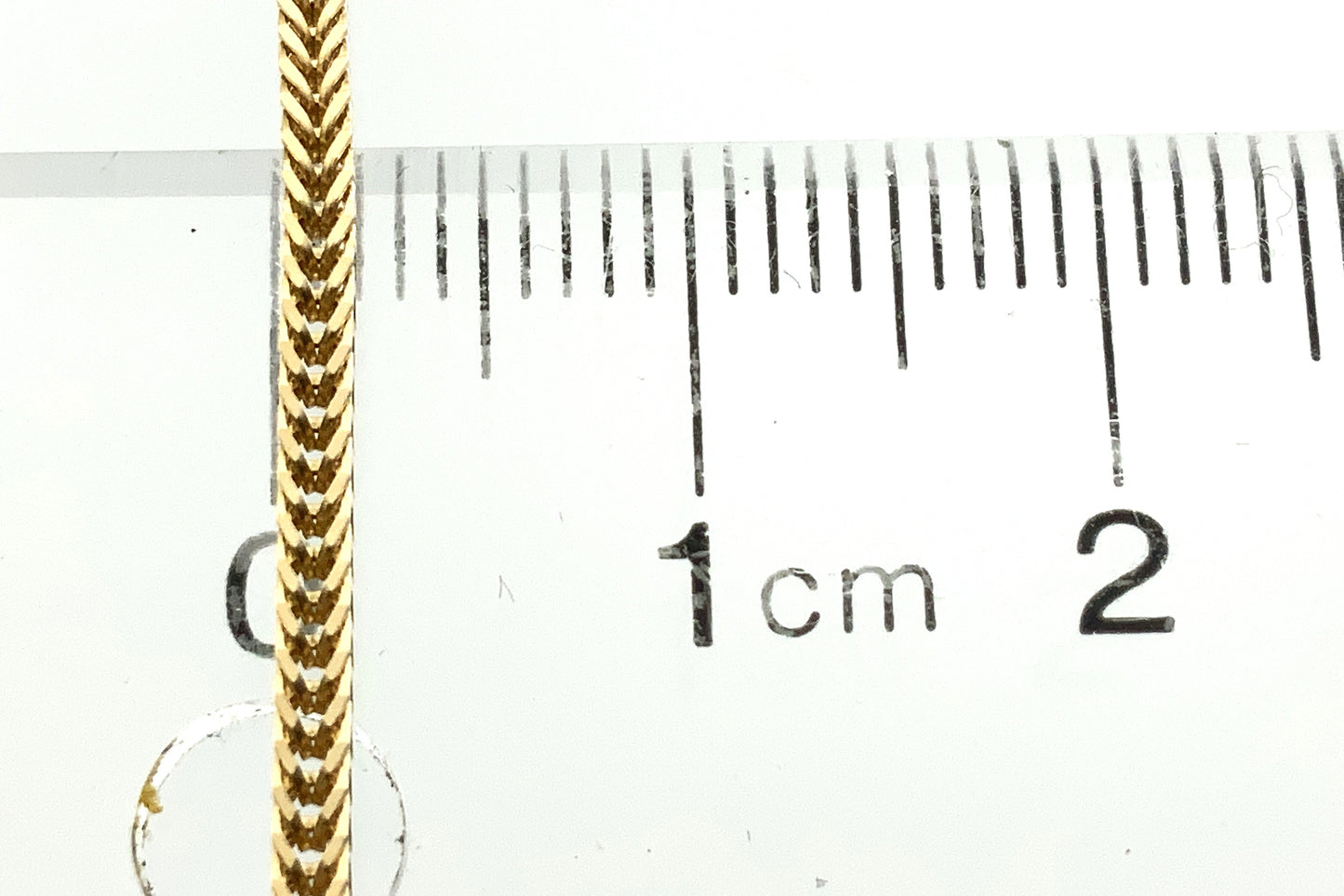 10K Yellow Gold Square Franco Link Chain 20in x 51mm Necklace AU367