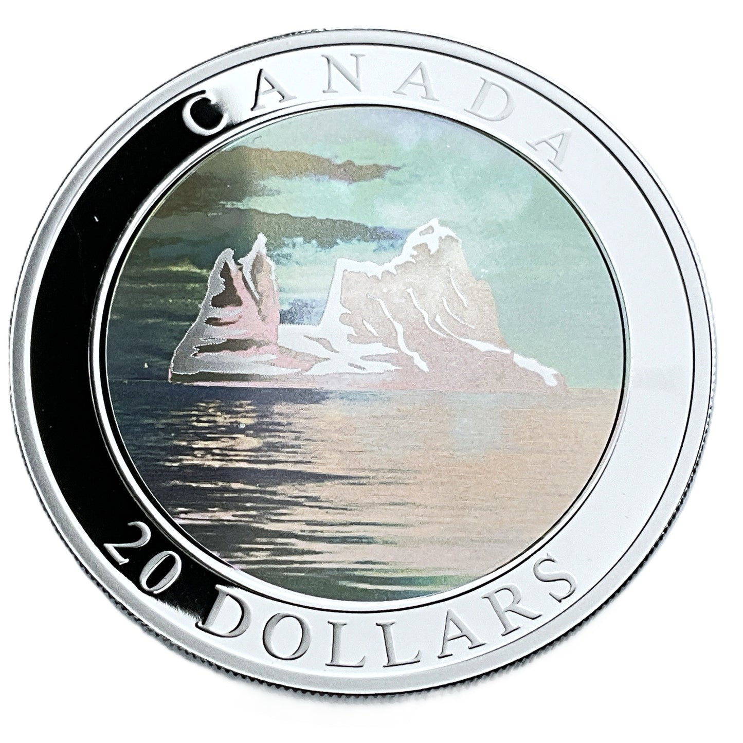1.01 ozt Icebergs Holographic 9999 Silver $20