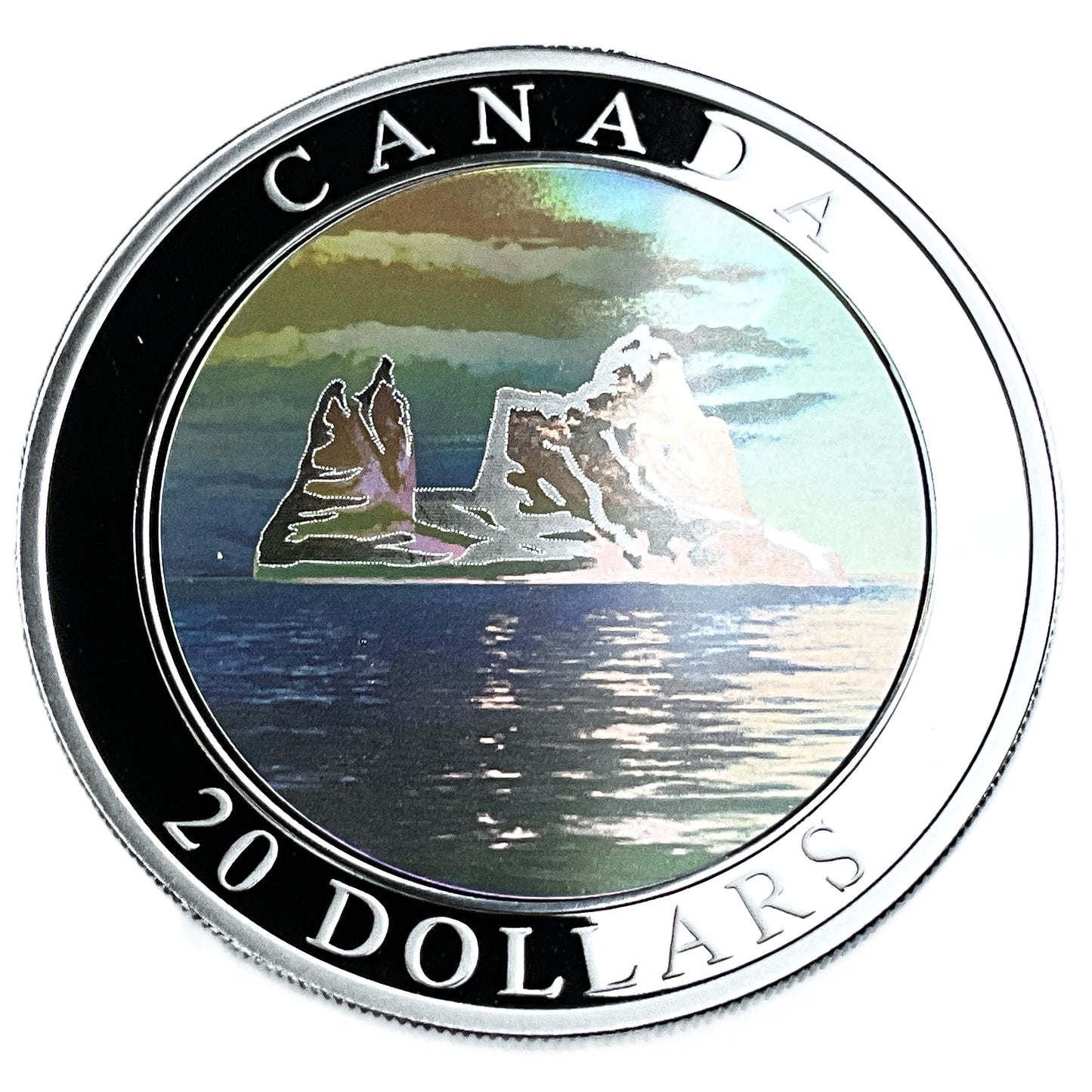 1.01 ozt Icebergs Holographic 9999 Silver $20