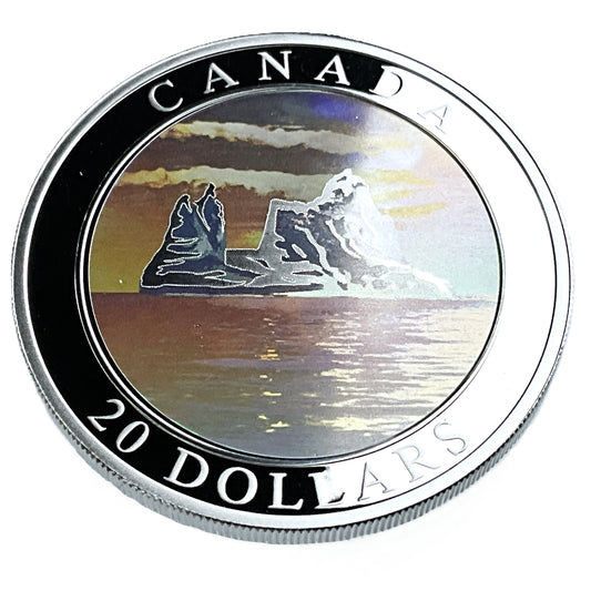 1.01 ozt Icebergs Holographic 9999 Silver $20