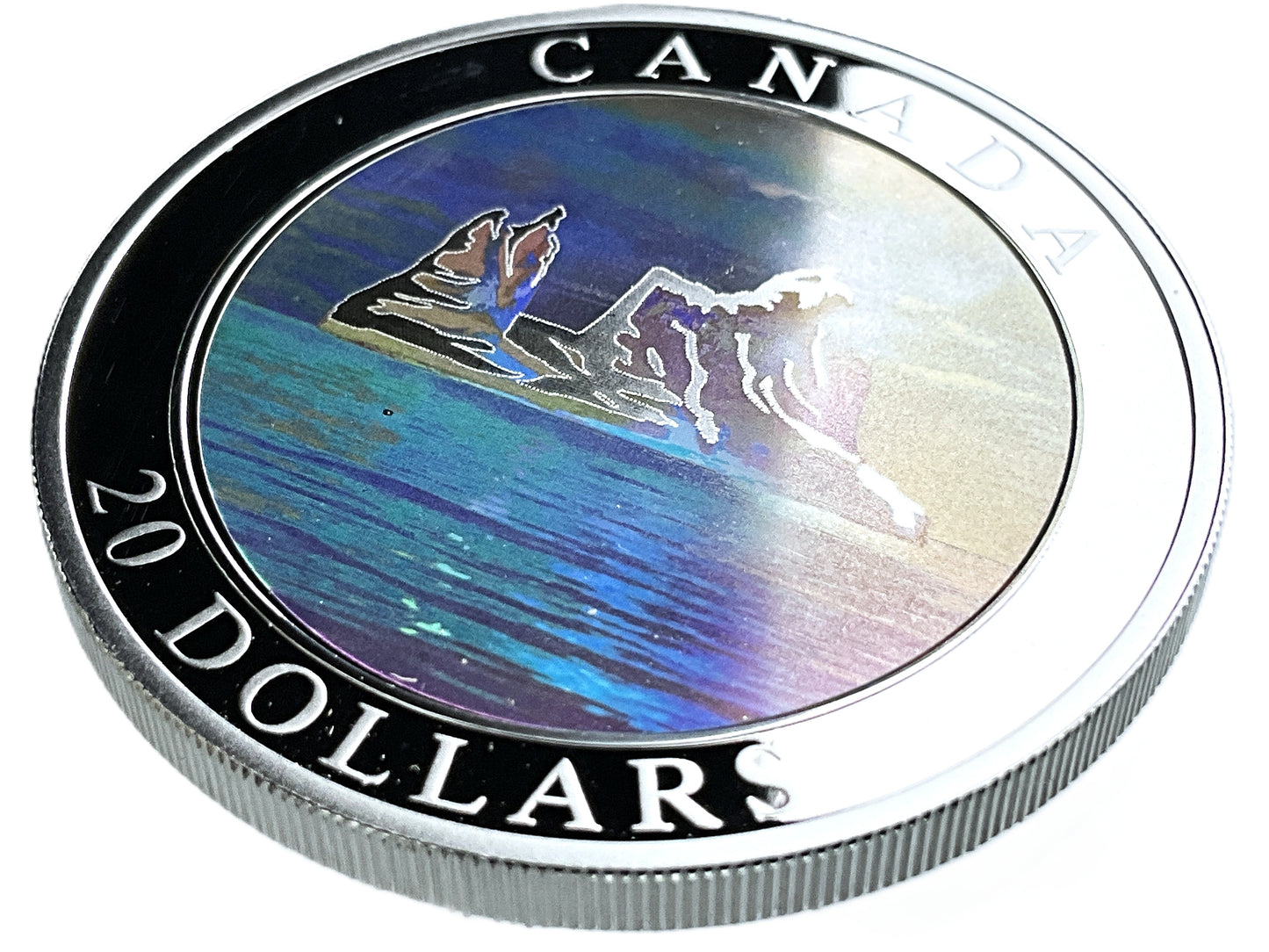 1.01 ozt Icebergs Holographic 9999 Silver $20