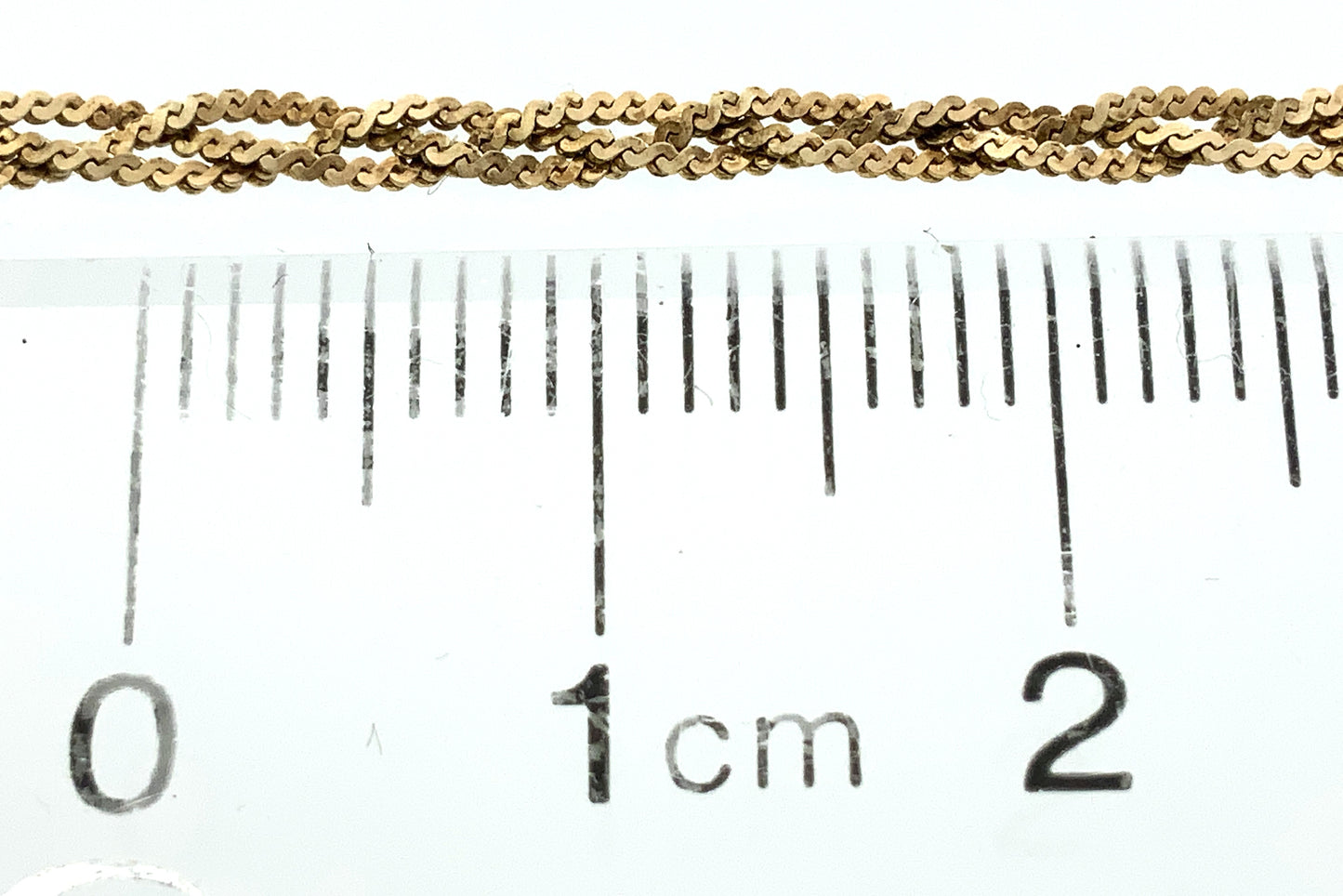 10K Yellow Gold Braided Serpentine Link Chain 7in x 2mm Bracelet AU368