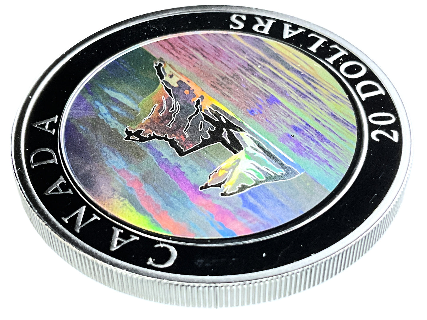 1.01 ozt Icebergs Holographic 9999 Silver $20