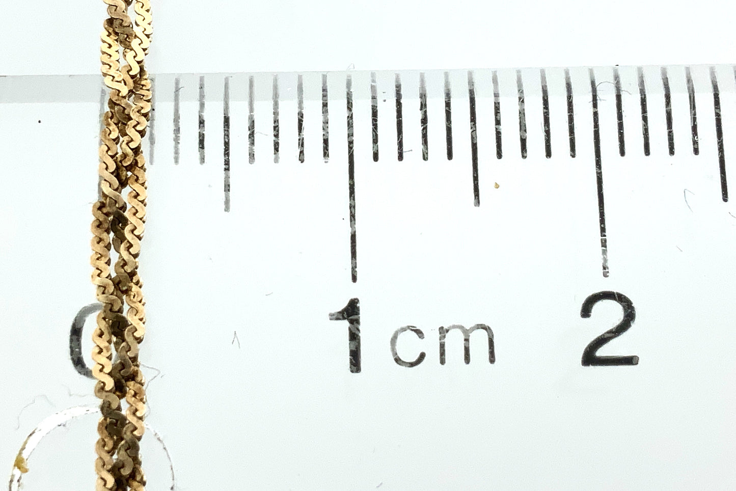10K Yellow Gold Braided Serpentine Link Chain 7in x 2mm Bracelet AU368