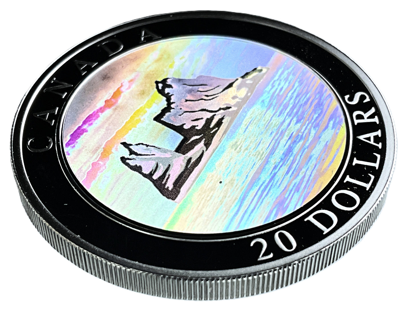 1.01 ozt Icebergs Holographic 9999 Silver $20