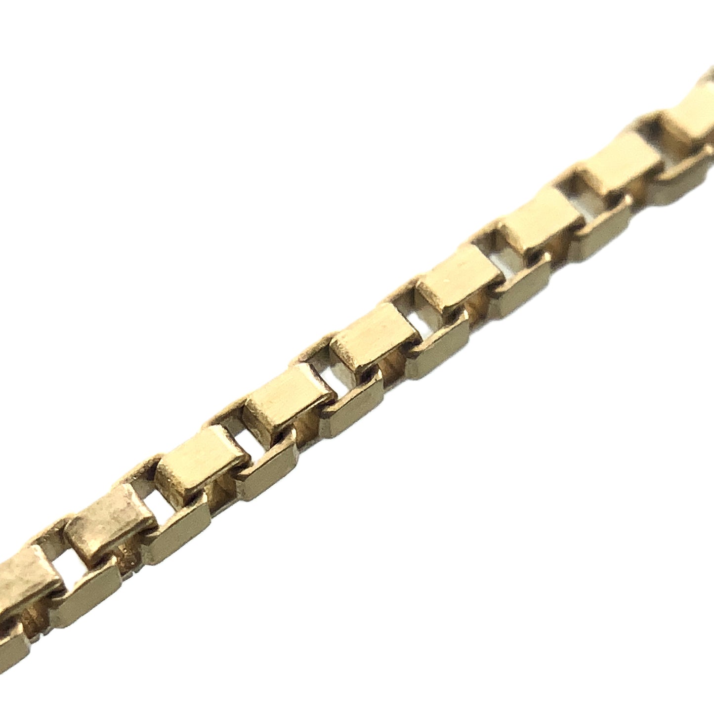 10K Yellow Gold Box Link Chain 20in x 1.27mm Necklace AU369