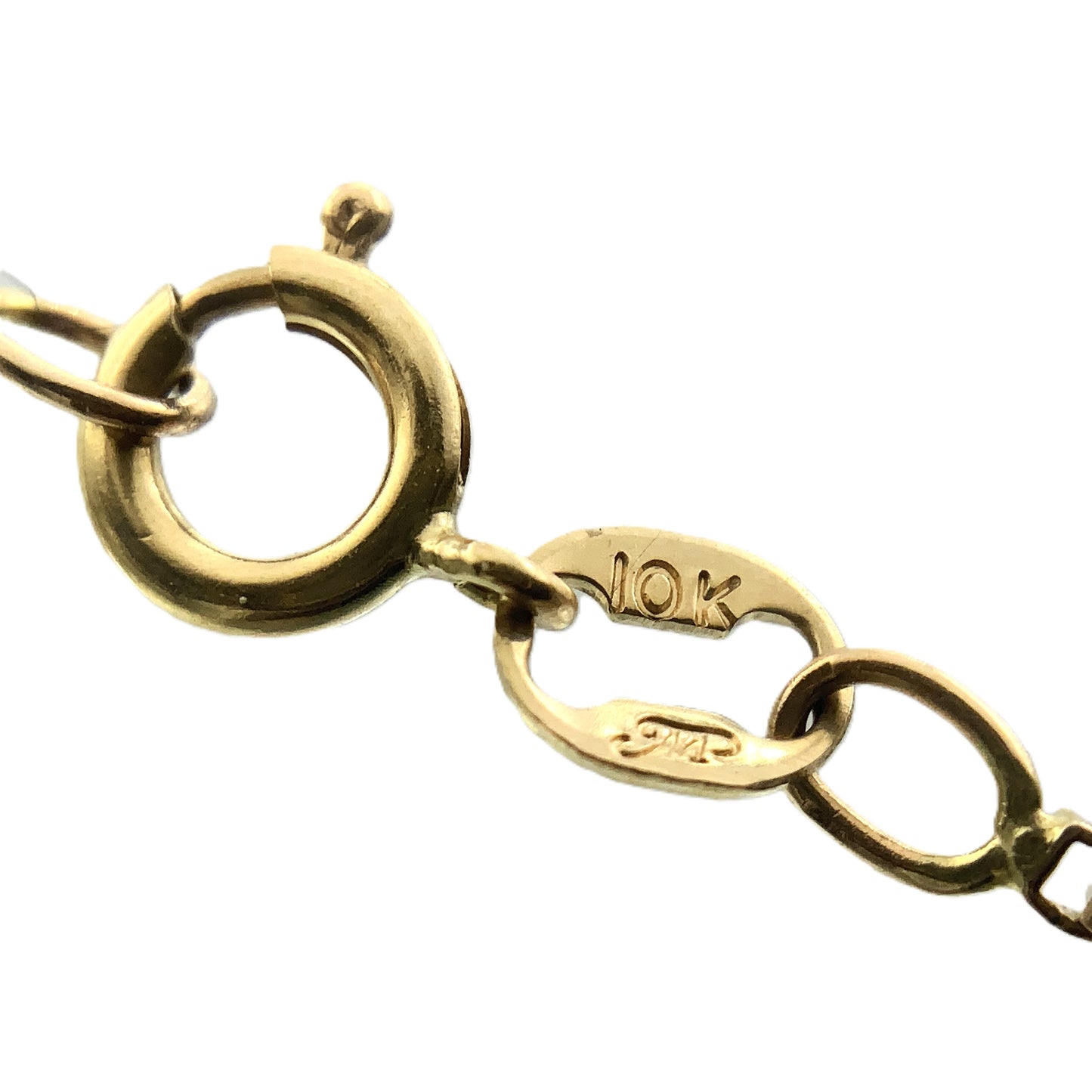 10K Yellow Gold Box Link Chain 20in x 1.27mm Necklace AU369