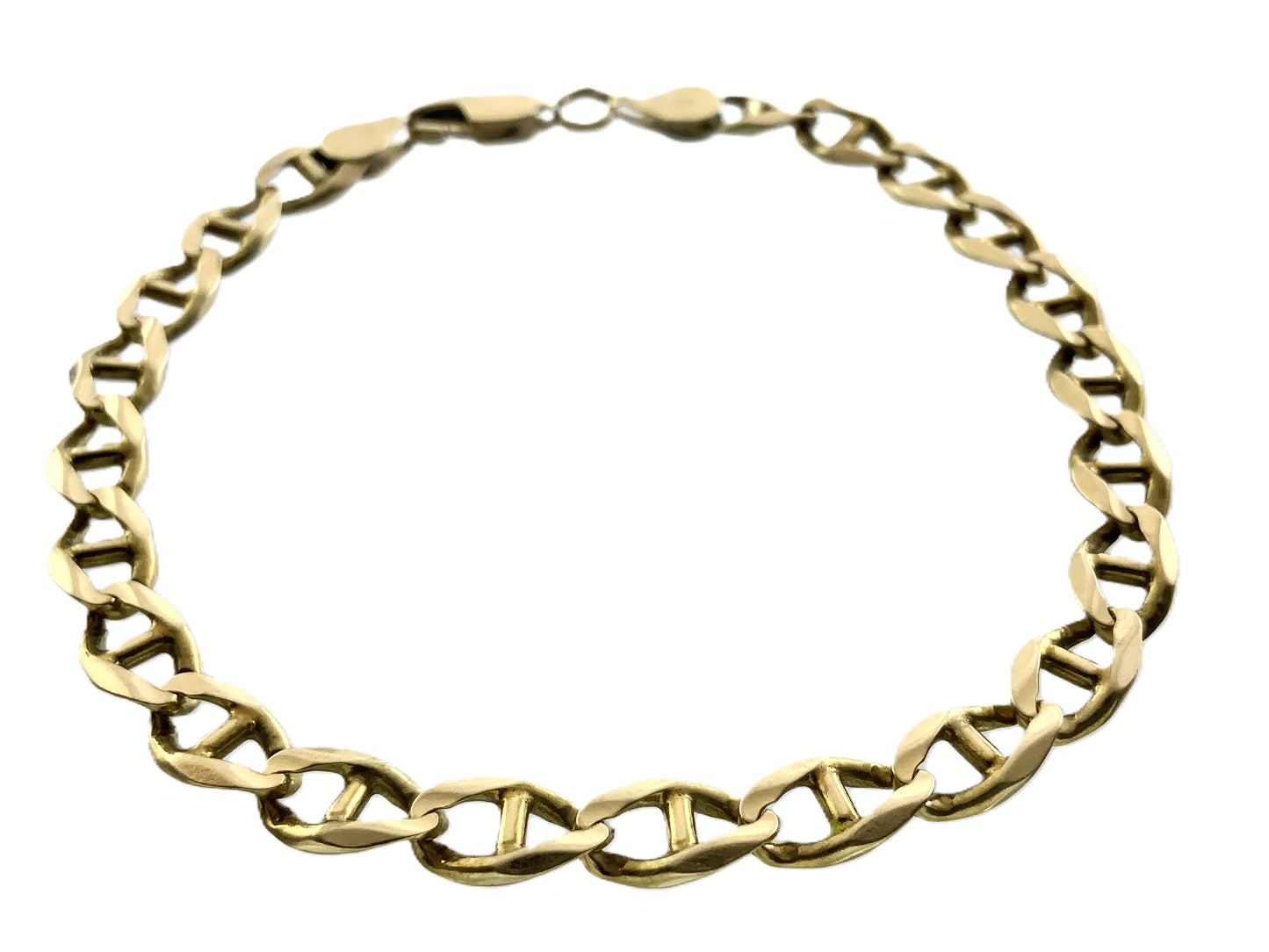 10K Yellow Gold Mariner Link Chain 8in x 5.72mm Bracelet AU370
