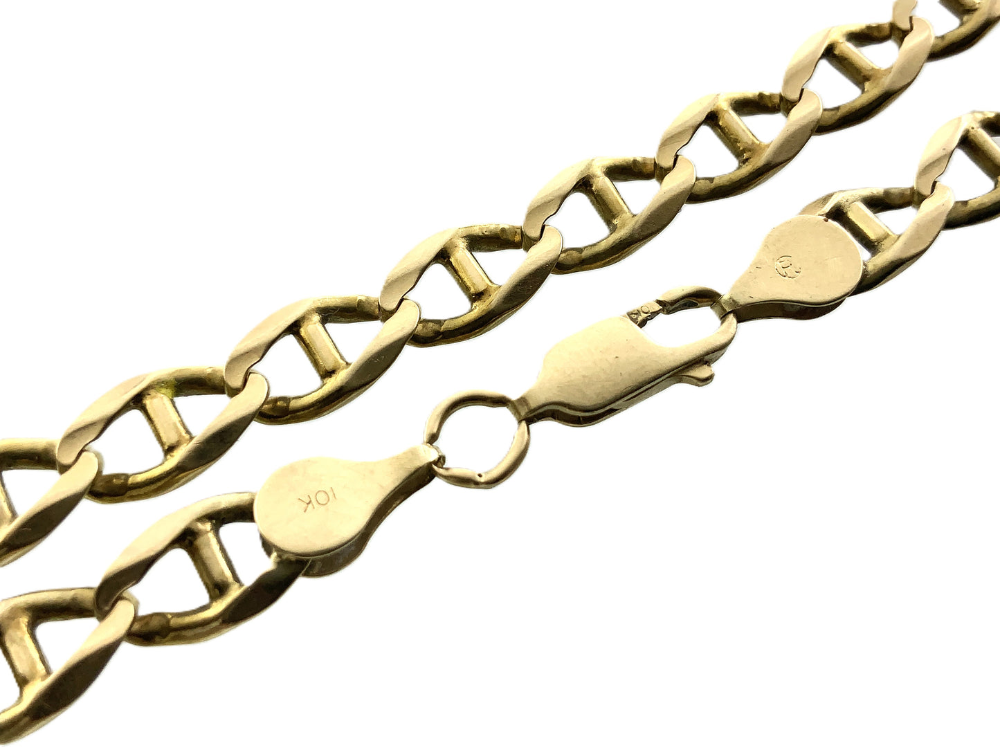10K Yellow Gold Mariner Link Chain 8in x 5.72mm Bracelet AU370