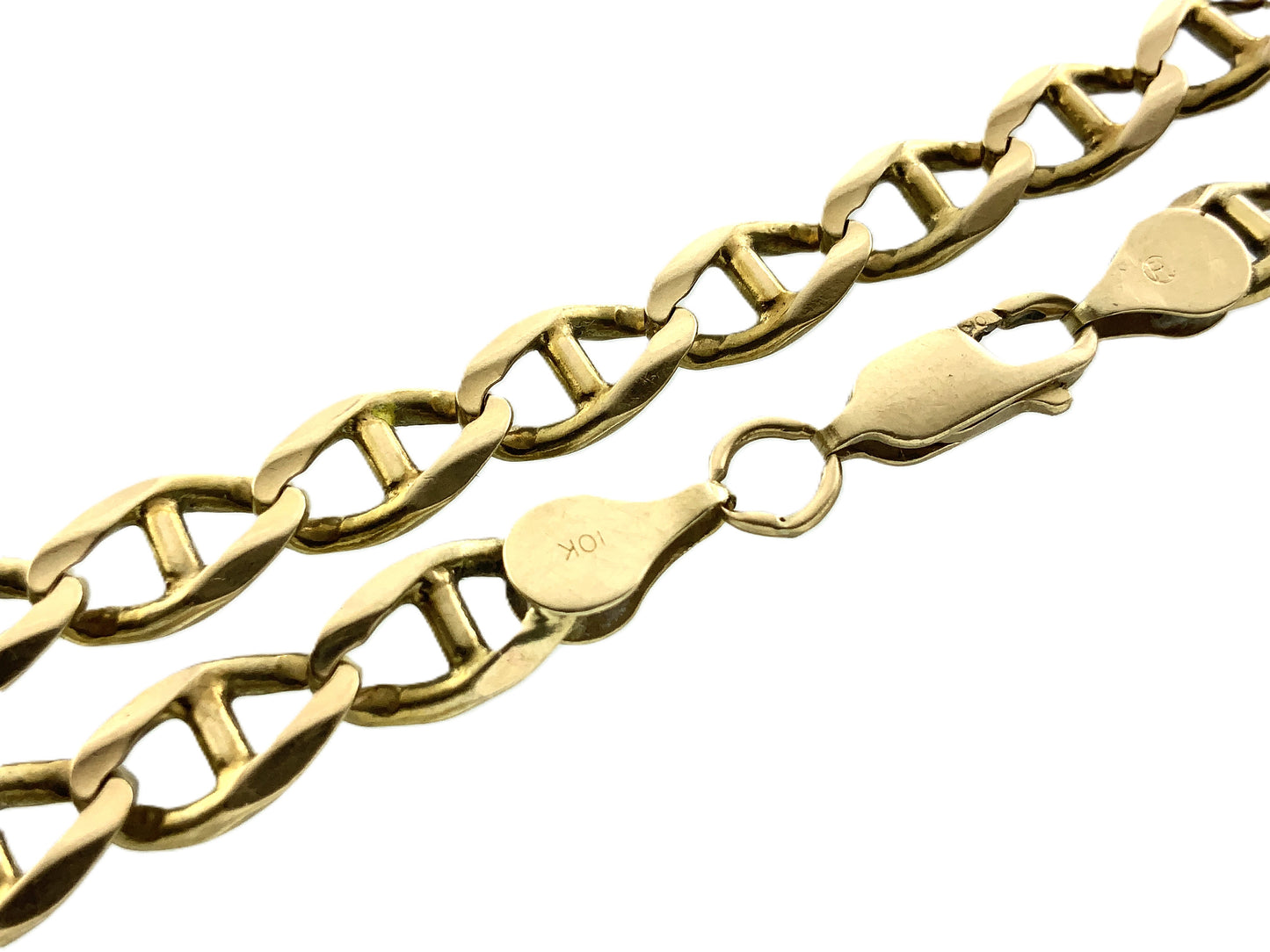 10K Yellow Gold Mariner Link Chain 8in x 5.72mm Bracelet AU370