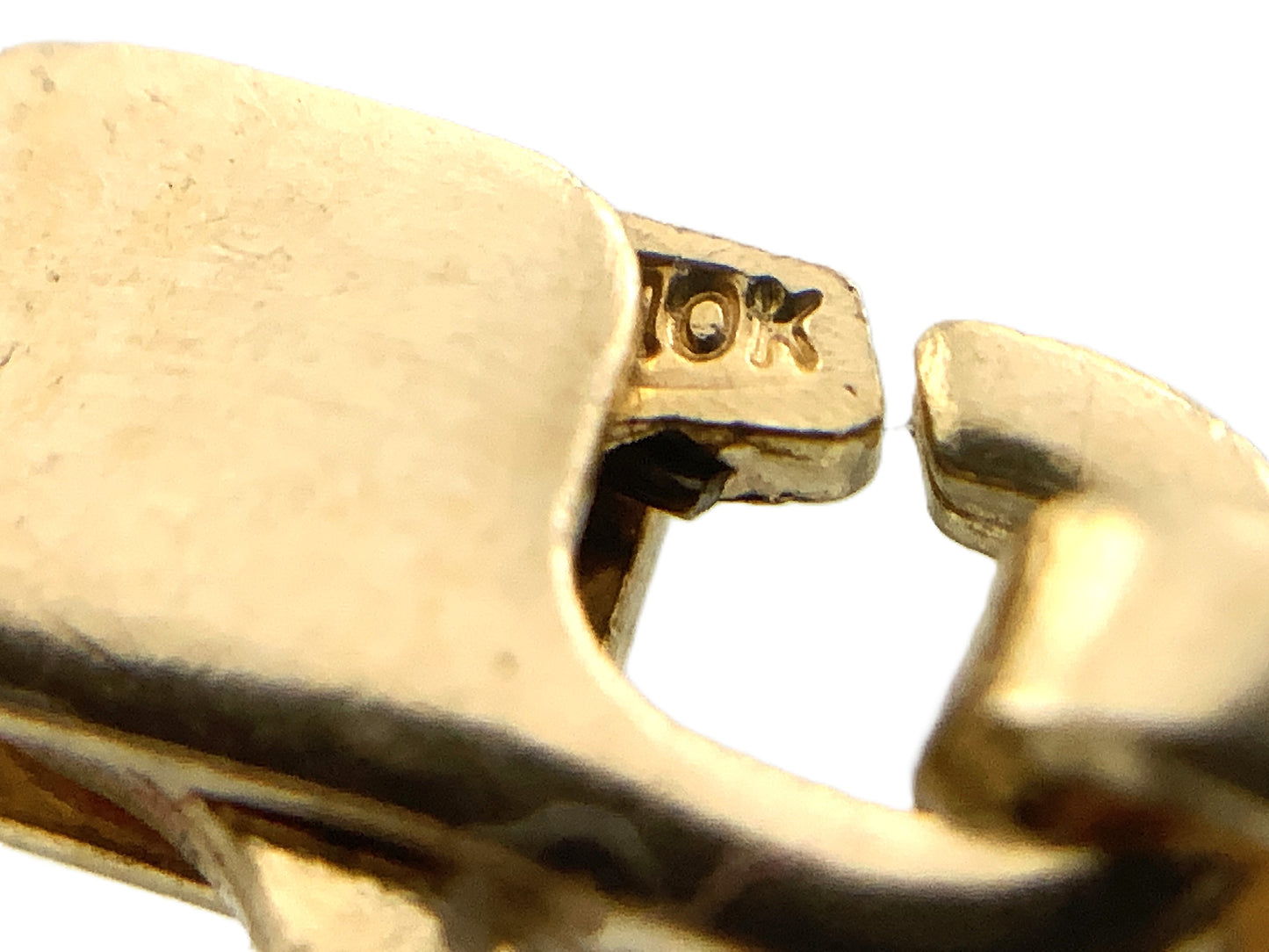 10K Yellow Gold Flat Beveled Curb Link Chain 20in x 3.26mm Necklace AU371