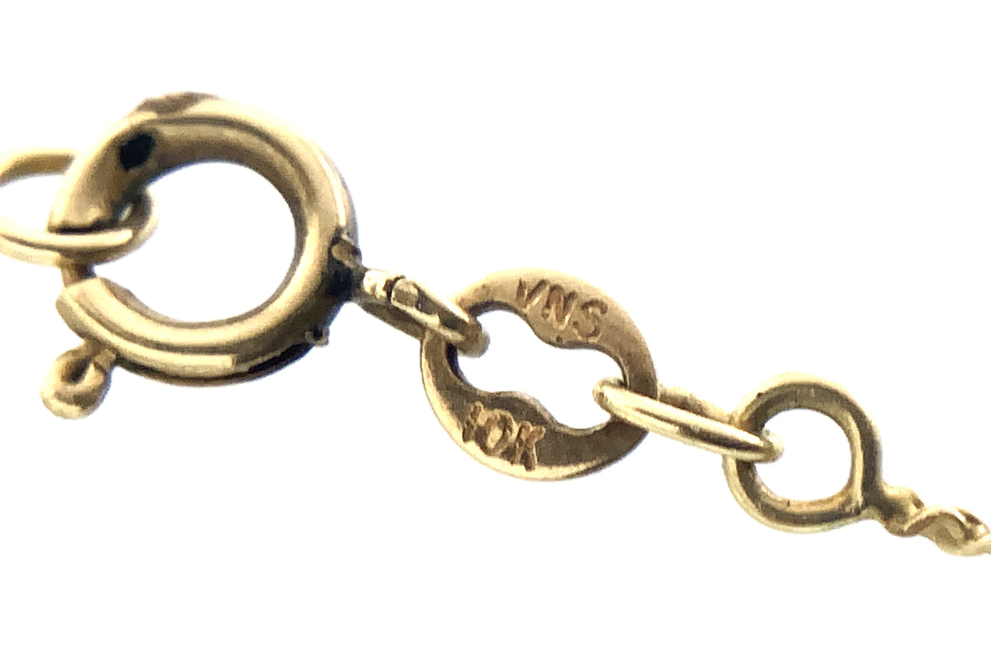 10K Yellow Gold Serpentine Link Chain 20in x 1mm Necklace AU372