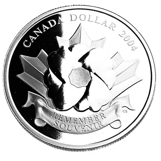 .809 ozt Poppy Armistice Day 9999 Silver $1