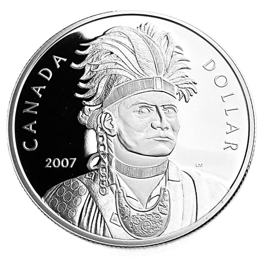 .749 ozt Proof Thayendanegea RCM Silver $1