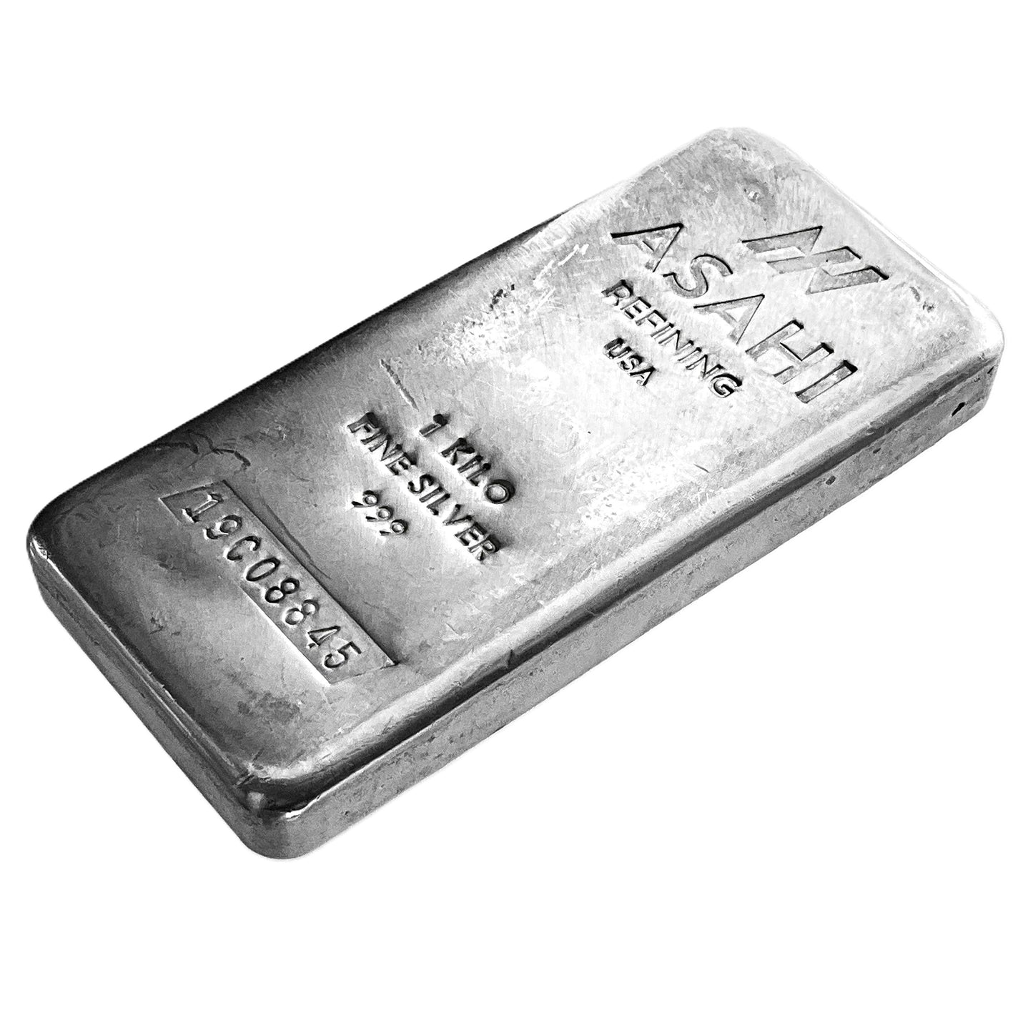 32.15 ozt 1 kg Poured Asahi Canada 999 Silver Bar
