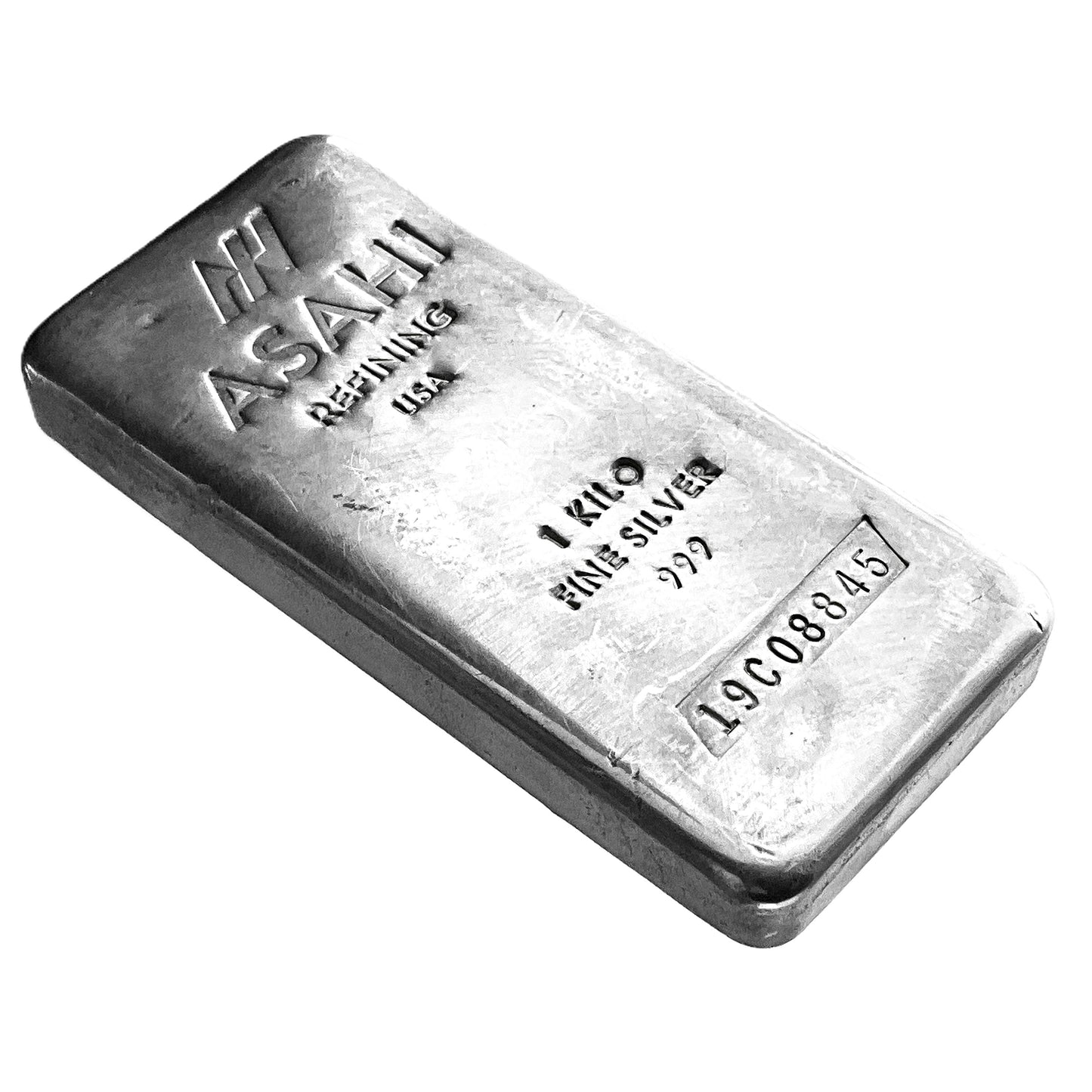 32.15 ozt 1 kg Poured Asahi Canada 999 Silver Bar