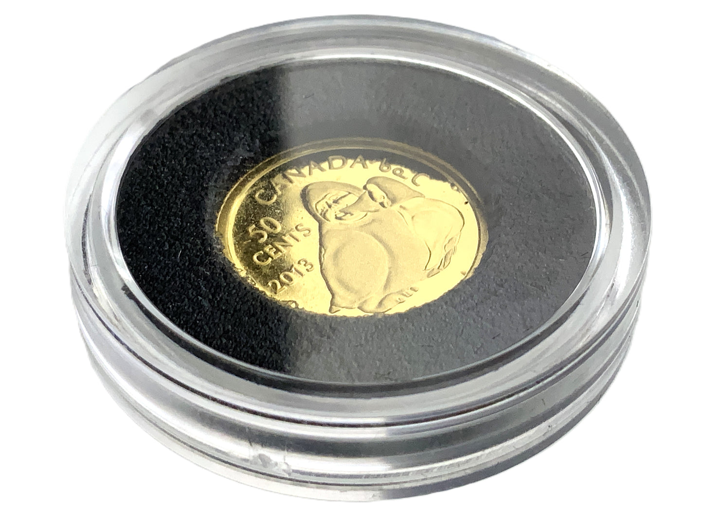 1/25 ozt Owl Inuit Art Gold 9999 50¢