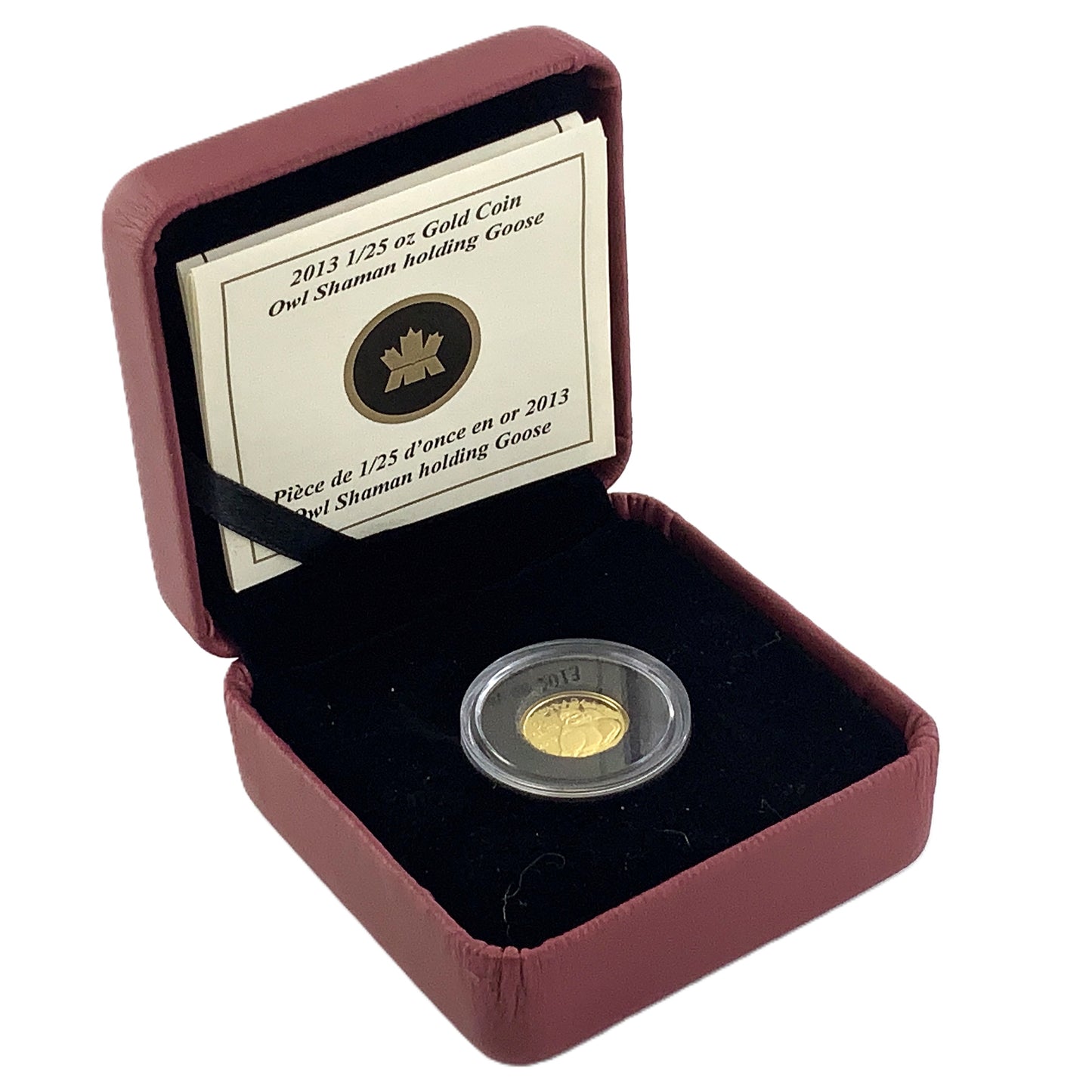 1/25 ozt Owl Inuit Art Gold 9999 50¢