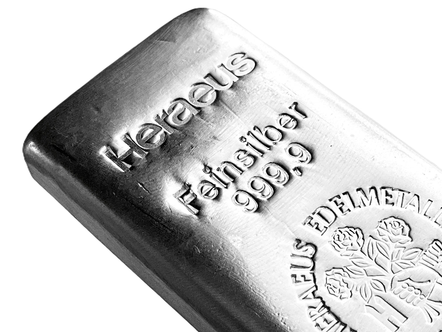 10 ozt Heraeus Edelmetalle Hanau 9999 Bar