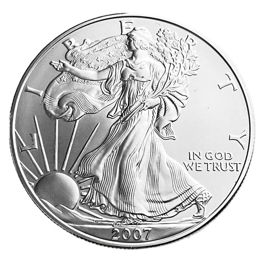 1 ozt 2007 W American Silver Eagle 999 $1