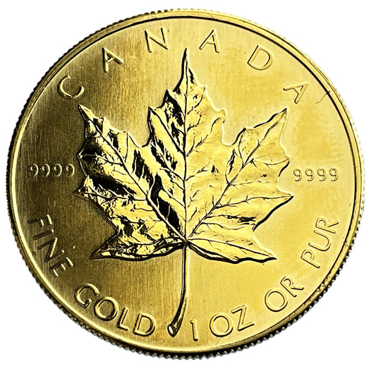 1 ozt Royal Canadian Mint Gold Maple 9999 $50