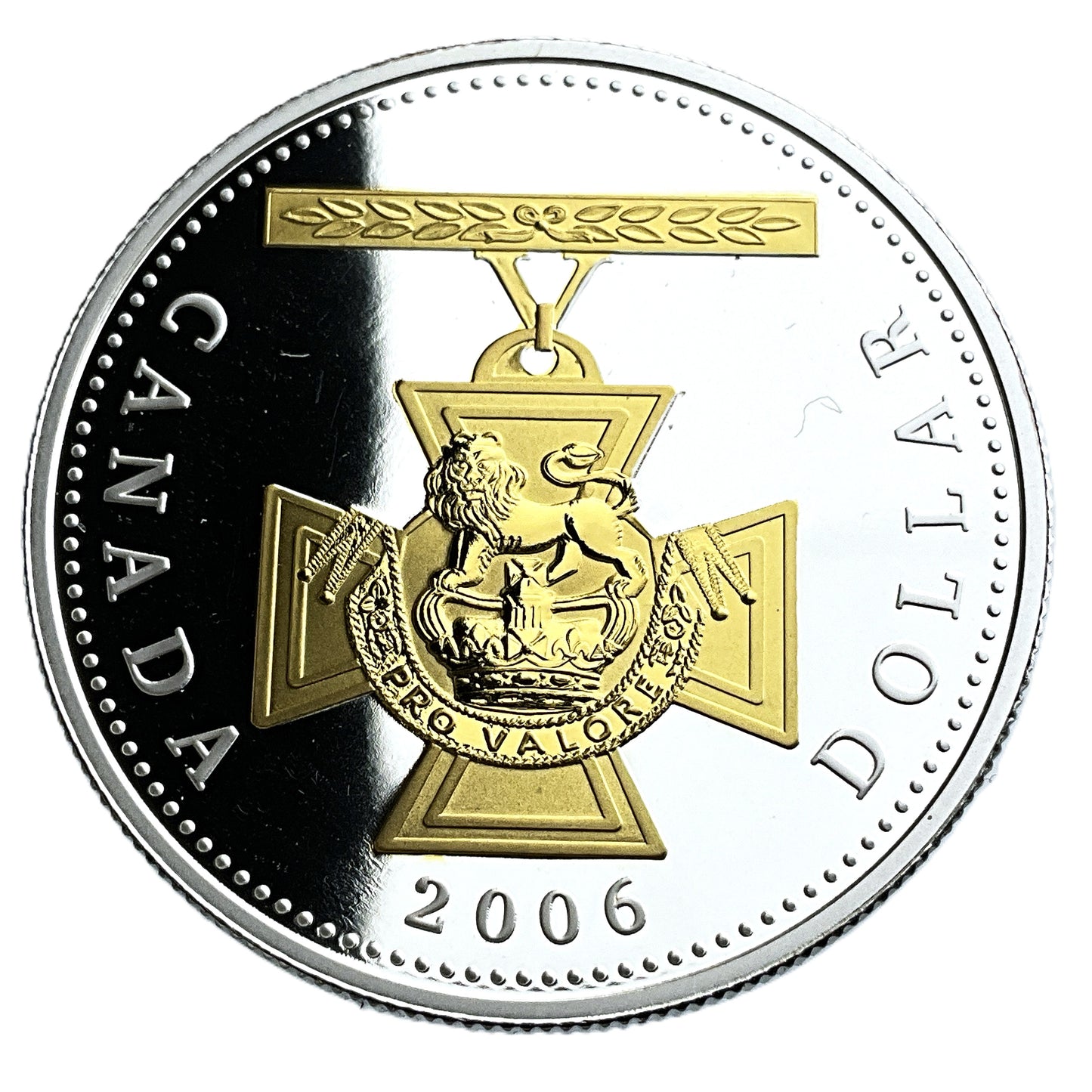 .809 ozt Victoria Gold Cross 9999 Silver $1