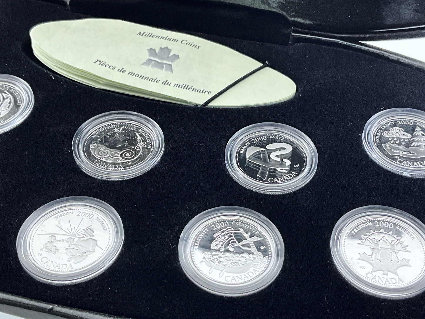 2.1 ozt Canada Millenium Commemorative Silver 25¢