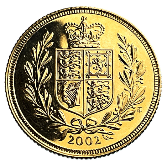 .2355 ozt 2002 Queen Elizabeth Sovereign